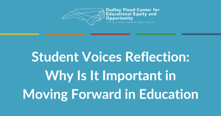 Student Voices Reflection: Why Is It Important in Moving Forward in Education