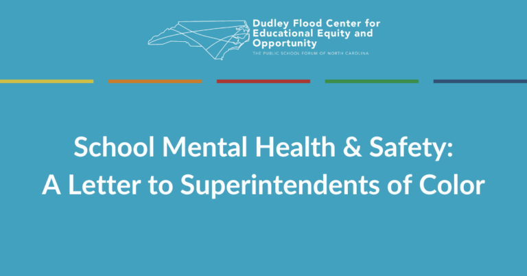 School Mental Health & Safety: A Letter to Superintendents of Color
